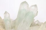 Quartz Crystal Cluster with Fuchsite Phantoms - Madagascar #206205-2